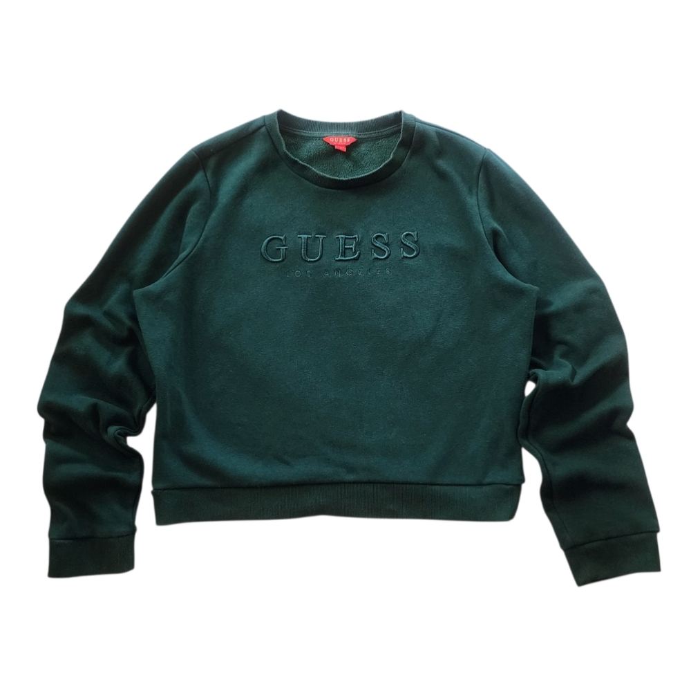 GUESS Los Angeles Women's  Fleece-Lined  Crewneck Sweatshirt 90s/Y2k Style